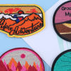 Picture of Polyester Iron On Patches Appliques (With Glue Back) Craft Multicolor Badge Round 1 Piece