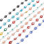 Image de Colliers Religieux en Acier Inoxydable Rond Œil Mauvais Argent Mat Multicolore Émail 50cm long, 1 Pièce
