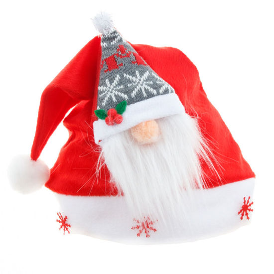 Bild von Velvet Plüsch verdicken Neujahr gesichtslosen Zwerg Elf Weihnachtsmütze für Erwachsene Kinder Festival Supplies Dekoration