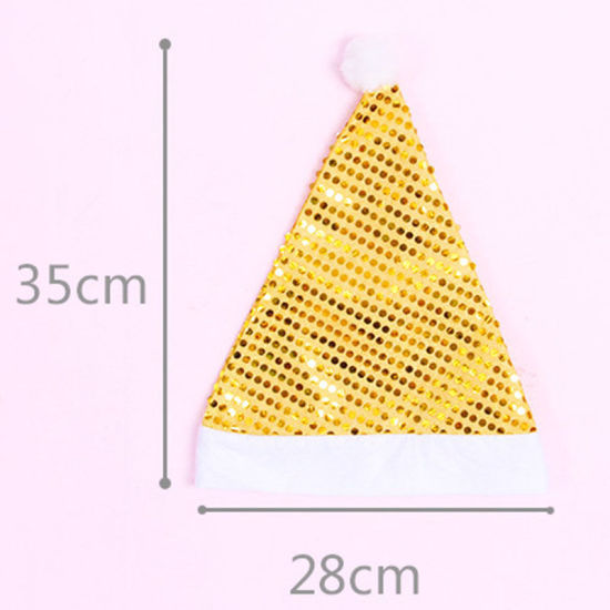 Image de Chapeau de Noël de paillettes de nouvel an non tissé pour la décoration de fournitures de festival d'enfants adultes
