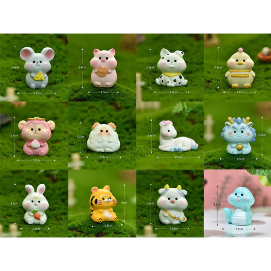 Picture of Chinese Zodiac Animal Resin Micro Landscape Miniature Decoration