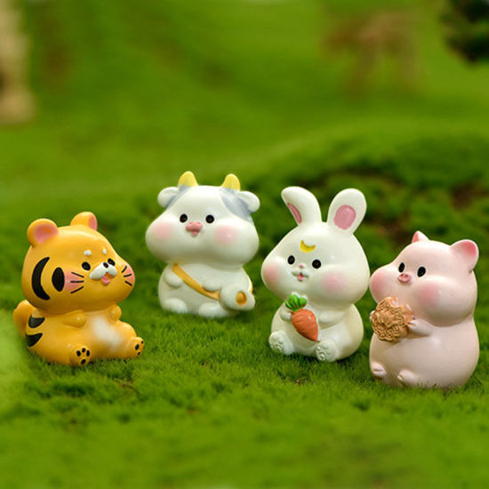 Picture of Chinese Zodiac Animal Resin Micro Landscape Miniature Decoration