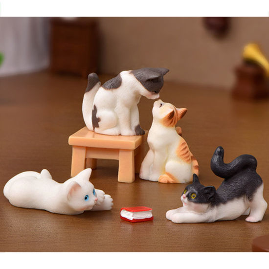 Bild von Niedliche Katze Serie Harz Mikro Landschaft Miniatur Dekoration