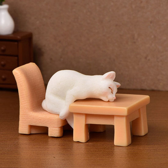 Bild von Niedliche Katze Serie Harz Mikro Landschaft Miniatur Dekoration