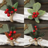 Picture of Christmas Plastic Napkin Ring Buckle Holder Table Decoration