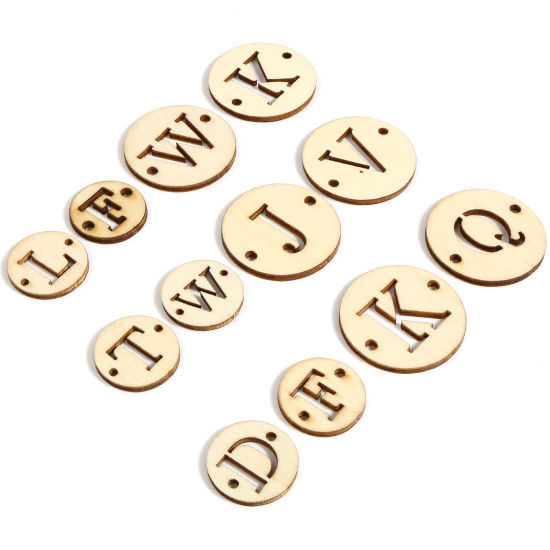 Immagine di Legno Connettore Accessori Lettera Naturale A Random Disegno 50 Pz