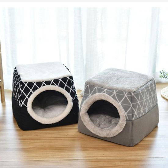 Picture of Winter Fluffy Plush Faux Fur Warm Washable Dog & Cat Bed House Pet Supplies