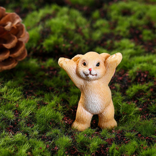 Imagen de Cute Rabbit Resin Micro Landscape Miniature Decoration