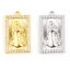 Picture of Brass Religious Charms Rectangle Multicolor Jesus Clear Rhinestone 1 Piece