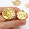真鍮 チャーム 18K ゴールドフィルド 1 個 の画像