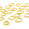 Picture of Brass Beads Frames 18K Real Gold Plated 3 PCs