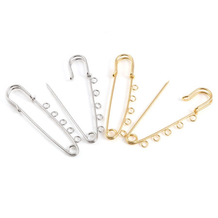 Brass Brooches Components Multicolor 2 PCs