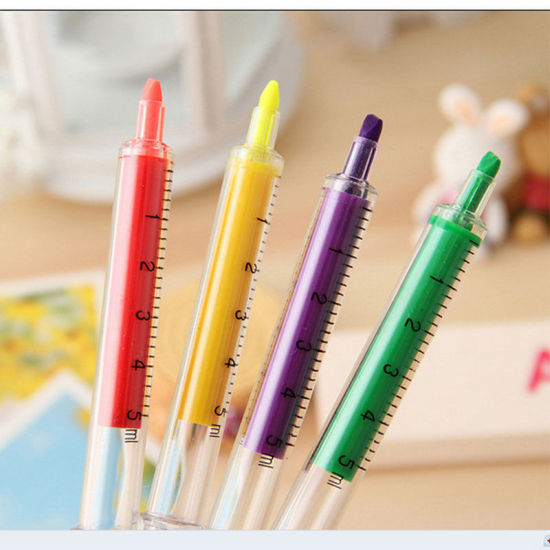 Picture of Syringe Highlighter Marker Pen Student Stationery Supplies