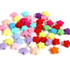 Picture of Acrylic Beads Pentagram Star Multicolor About 12mm x 11mm, Hole: Approx 1.8mm, 500 PCs