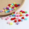 Picture of Acrylic Beads Pentagram Star Multicolor About 12mm x 11mm, Hole: Approx 1.8mm, 500 PCs