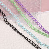 Bild von Eisenlegierung Spritzlackierung Panzerkette Kette Bunt 7x5mm, 5 Meter