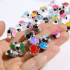 Picture of CCB Plastic European Style Large Hole Charm Beads At Random Color 20 PCs