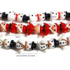 Picture of Lampwork Glass Christmas Beads Multicolor 2 PCs