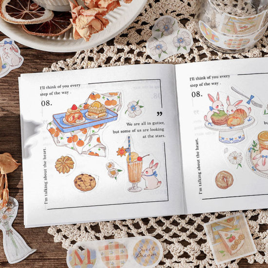Bild von Japanisches Papier Süßes Leben DIY Scrapbook Aufkleber Dekoration