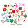 Picture of Zinc Based Alloy Pendants Gold Plated Multicolor Enamel 1 Packet