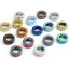 Picture of Hematite Beads Circle Ring Multicolor About 14mm Dia, Hole: Approx 8.4mm, 2 PCs