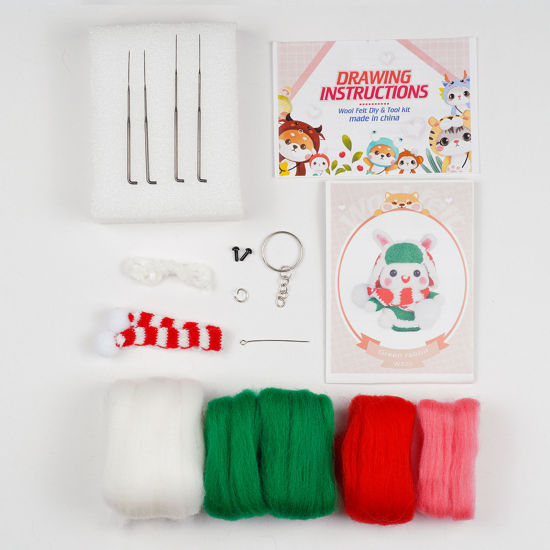 Изображение Войлок Рождество Войлочные игольчатые инструменты для войлока Разноцветный 1 Комплект