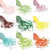 Bild von Glas Rocailles Rocailles Perlen Rund Bunt ca. 2mm D., Loch:ca. 0.6mm, 1 Flasche
