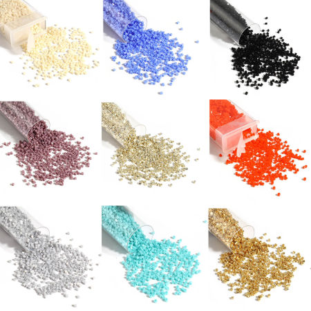 TOHO 15/0 H 121 Glass Seed Seed Beads Hexagon Multicolor About 1.5mm x 1.5mm, Hole: Approx 0.6mm, 1 Bottle