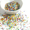 Imagen de Vidrio Semilla Cuentas Hexágono Multicolor 1.5mm 1.5mm x 0.6mm, 1 Botella