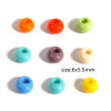 Bild von Glas Rocailles Perlen Bunt Oval 6mm x 5.5mm, Loch: 2.2mm, 1 Flasche