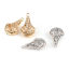 Immagine di Ottone Charms A Forma di Ventagli Multicolore Filigrana 23mm x 14mm, 2 Pz