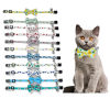 Picture of Polyester Bowknot Adjustable Cat Collar with Bell Safety Buckle Pet Supplies