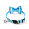 Picture of Polyester Bowknot Adjustable Cat Collar with Bell Safety Buckle Pet Supplies