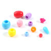 Picture of Acrylic Large Hole Charm Beads At Random Color 100 PCs