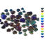 Picture of Glass Color Change Temperature Sensing Embellishments Heart Flatback Multicolor 5 PCs