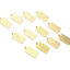 Picture of Stainless Steel Charms Rectangle Gold Plated Constellation 25.5mm x 13mm, 1 Piece