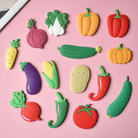 Cute Cartoon Vegetable Soft PVC Fridge Magnet