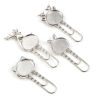 Picture of Glass Pin Brooches Findings Silver Tone 5 Sets