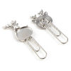 Picture of Glass Pin Brooches Findings Silver Tone 5 Sets