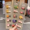 Picture of Acrylic & Fabric Hair Clips Multicolor 3.7cm, 1 Set