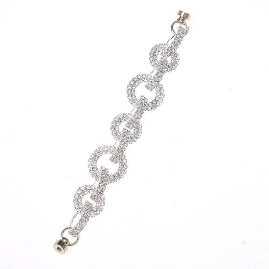 Picture of Zinc Based Alloy Beaded Mobile Phone Chain Lanyard Multicolor 15cm long, 1 Piece