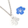 Picture of Brass Filigree Stamping Charms Multicolor Flower Painted 21mm x 19mm, 20 PCs