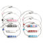 Immagine di Acciaio Inossidabile Cavo Catena Braccialetti Tono Argento Multicolore Ovale Cuore Messaggio " baby " Smalto 17cm-16.5cm Lunghezza, 1 Pz