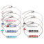 Bild von Edelstahl Gliederkette Kette Armband Silberfarbe Bunt Oval Kreuz Message " baby " Emaille 17cm-16.5cm lang, 1 Strang