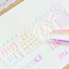 Picture of PP Drawing Template White 18.3cm x 5.5cm, 1 Packet