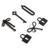 Picture of Zinc Based Alloy Charms Black Painted 10 PCs