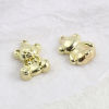 Picture of Zinc Based Alloy Charms Bear Animal Multicolor 17mm x 12mm, 10 PCs