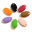 Picture of Brass Enamelled Sequins Charms Gold Plated Multicolor Oval 14mm x 8mm, 10 PCs