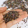 Bild von Glas Rocailles Rocailles Perlen Rund Bunt ca. 2mm D., Loch:ca. 0.7mm, 1 Flasche