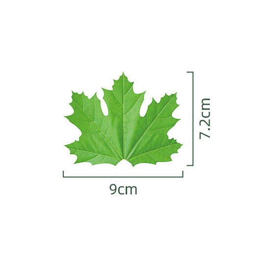 Picture of Maple Leaf Paper Memo Sticky Note Office Student Stationery